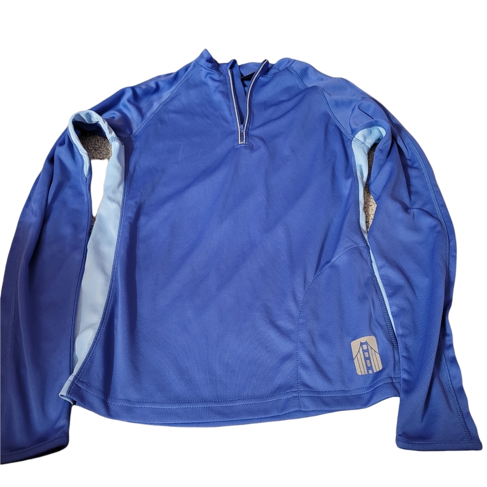 Golden Gate National Parks Conservancy Long Sleeve 1/4 Zip Top Size M Blue